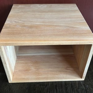 Custom made solid oak storage cubby. Contact me for custom sizes, quantities, stains. Free shipping