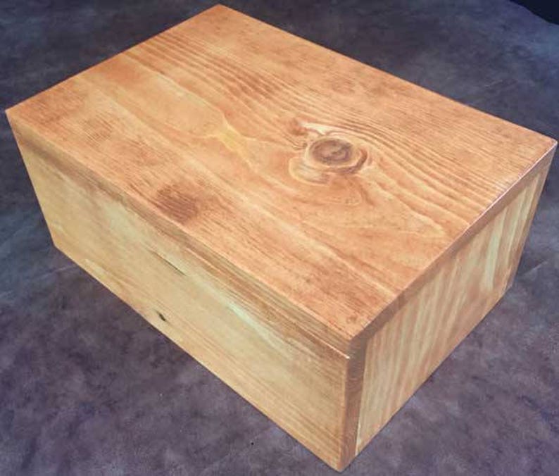 Simple Beautiful Pine storage box. Customization & Engraving Etsy