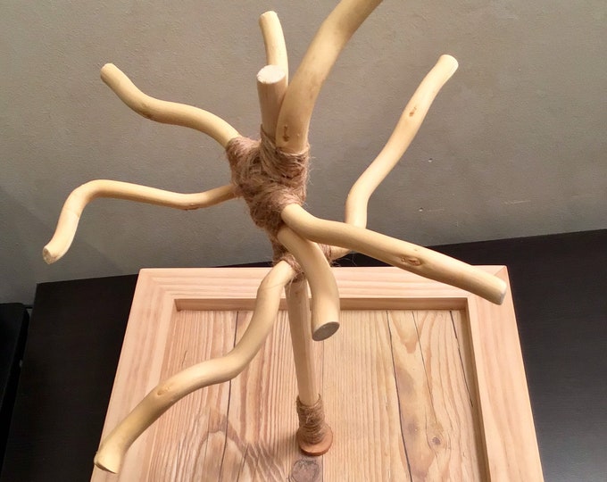 Multi-branch, Corkscrew Willow Play-stand, Pet Birds, Parakeet, Cockatiel
