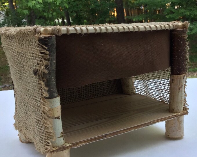 Cabana Bed, Natural Birch Wood, Small Pets