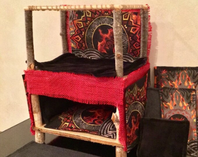 Dragon-style Reptile Hide, Cabana Bed - 1ft. tall