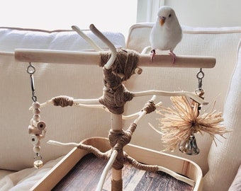 Custom 1 ft. Play-stand, Deep Base, Special Base Design, All-natural, Chemical-free Wood!