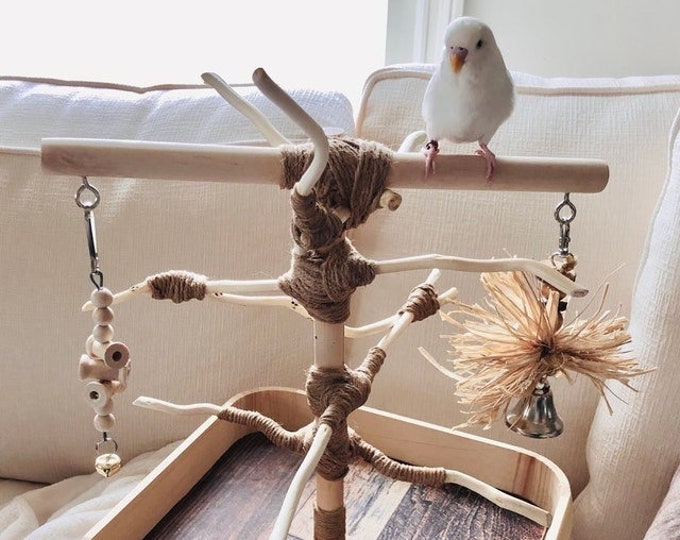 Custom 1 ft. Play-stand, Deep Base, Special Base Design, All-natural, Chemical-free Wood!