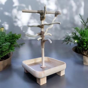 Custom 2 ft. Wood Stand, Deep Base, All-Natural, Untreated Wood