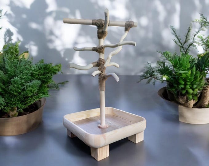 Custom 2 ft. Wood Stand, Deep Base, All-Natural, Untreated Wood