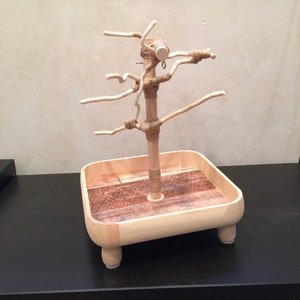 Custom 1 ft. Play-stand, Deep Base, Special Base Design, All-natural, Chemical-free Wood!