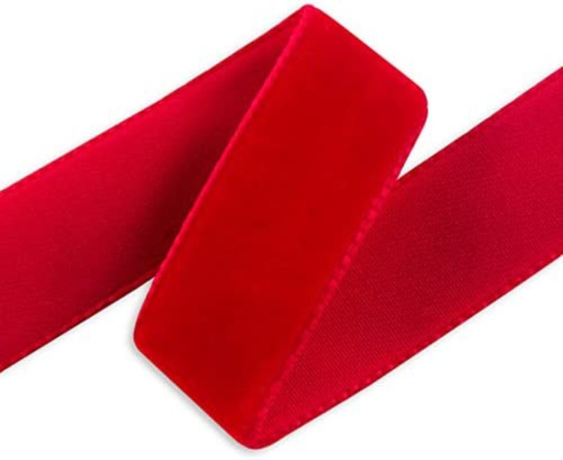 1 Inch Wide Nylon Single Face Velvet Ribbon - Etsy