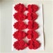 Five Pairs of Bead Chinese Frogs fasteners closure buttons in Red, Available in 12 Colors. 