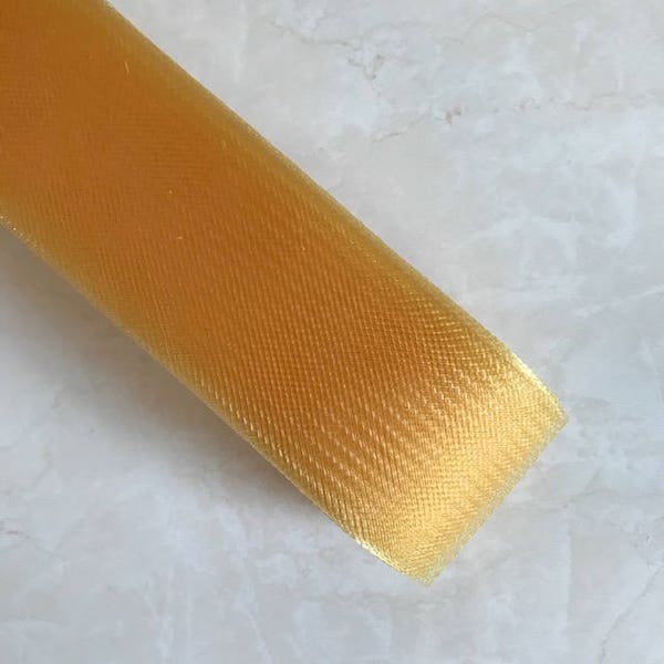 2"inch wide Polyester Golden Yellow Horsehair Braid, selling per Roll