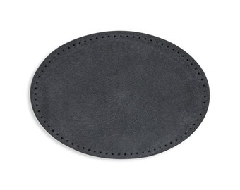 Suede Elbow Patch W/Perforated Edges - 4 3/8" X 6 1/2"