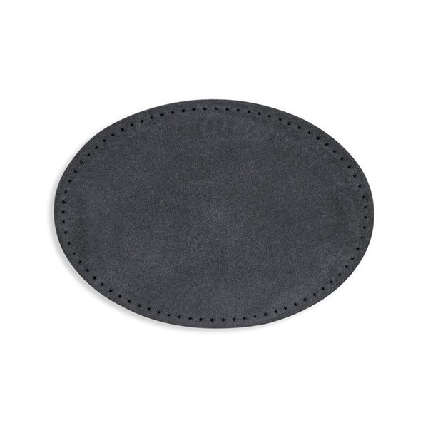 Suede Elbow Patch W/Perforated Edges - 4 3/8" X 6 1/2"