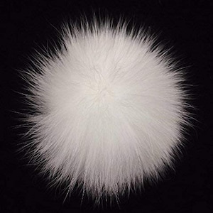 Natural Real Rabbit Fur Pom Pom Ball 3.5&#39;&#39;-4&#39;&#39; Inches