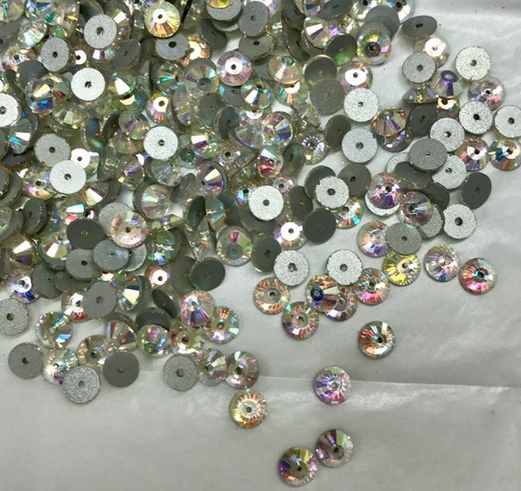 Crystal AB Rhinestones, Sew On or Glue On (144pcs)