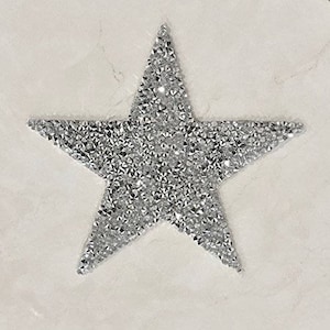Star Rhinestone Applique Iron on Transfer Applique Patch, Price For PCS/ 5&#39;&#39; Diameter