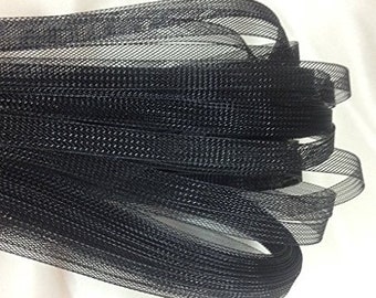 3/8'' Inch Polyester Horsehair Braid, Selling Per Roll/50yards White Or Black