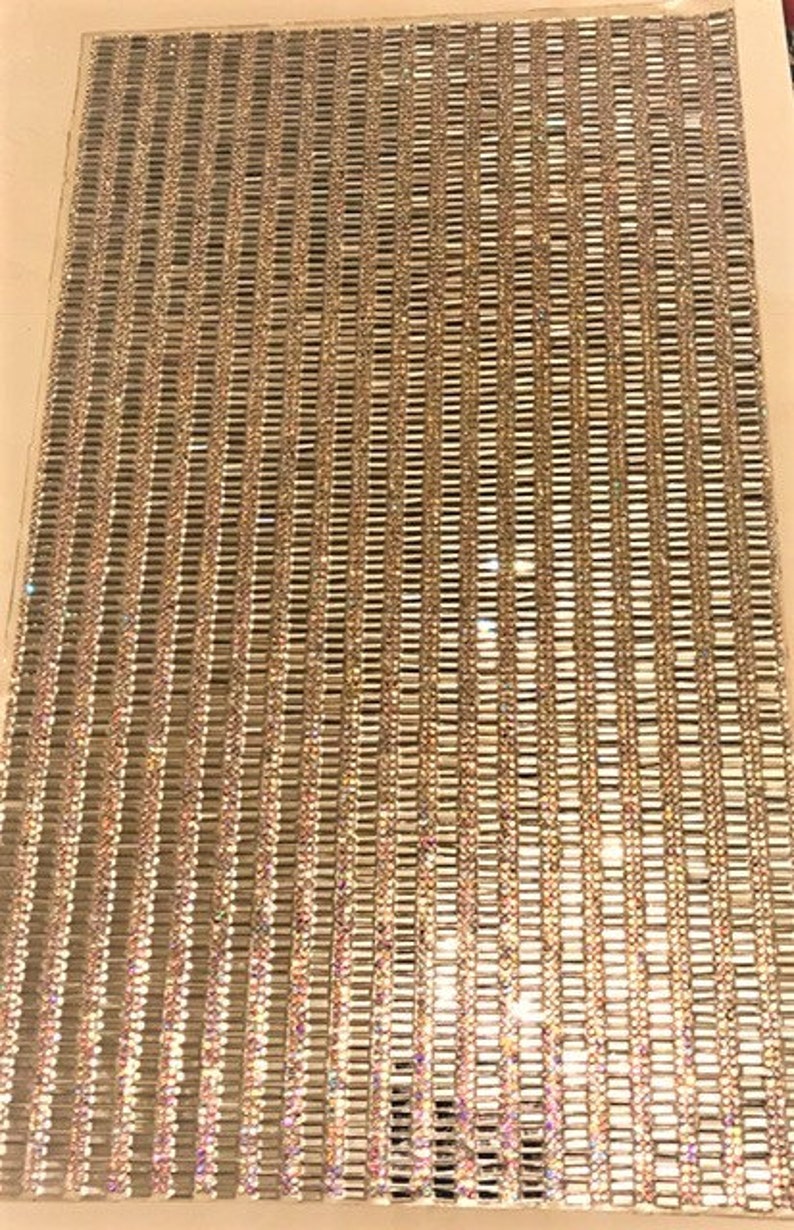 Crystal Mesh Rhinestone Panel Glass Rhinestone Sheets Iron On Price Per 1 Sheet