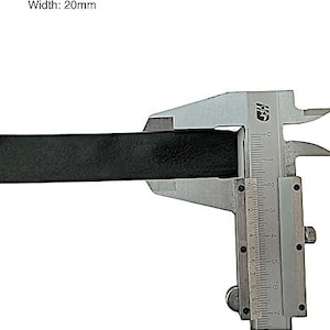 Zwart synthetisch leren biaisband/20 mm breed Prijs per 4 yards
