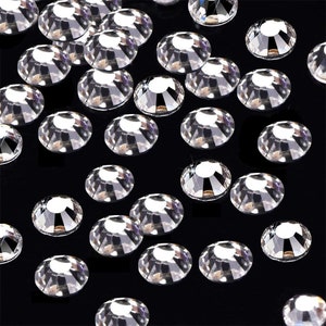 Crystal Rhinestones SS20: Flat Back Glass Crystals, 1440 pcs