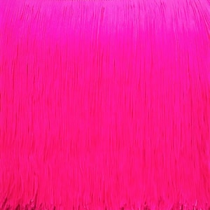 7'' Inch Long Fringe Neon Hot Pink Chainette Fringe Price per Yard 