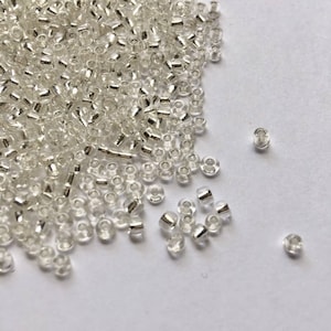 Size 11/0 Czech Glass Seed Beads: Hot Pink AB, Clear, Gold (80 grams)