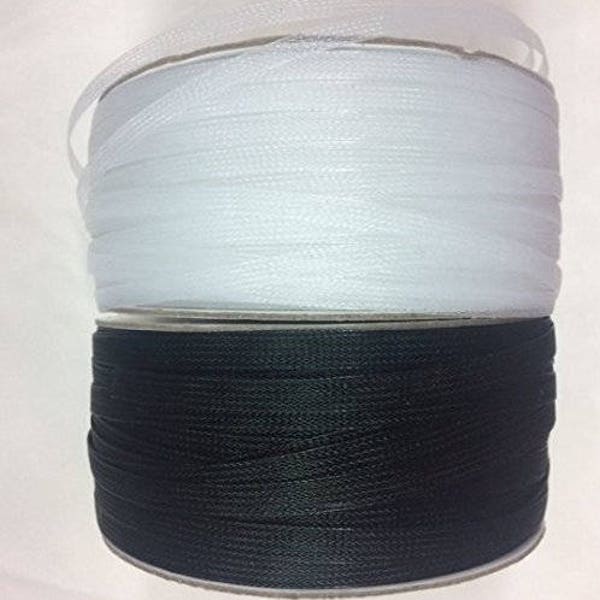 1/4"inch Polyester Black Or White Horsehair Braid, Selling Per Roll/200yards