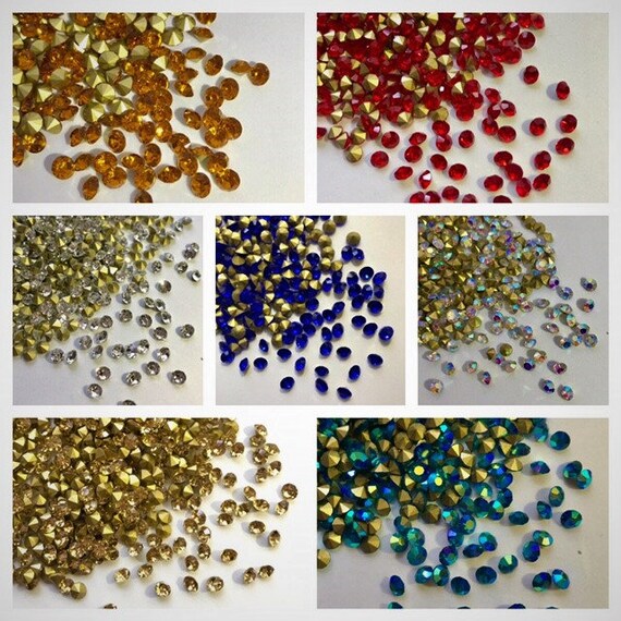 ブルージルコンラインストーン SS6: 2 MM ポイントクリスタルパック