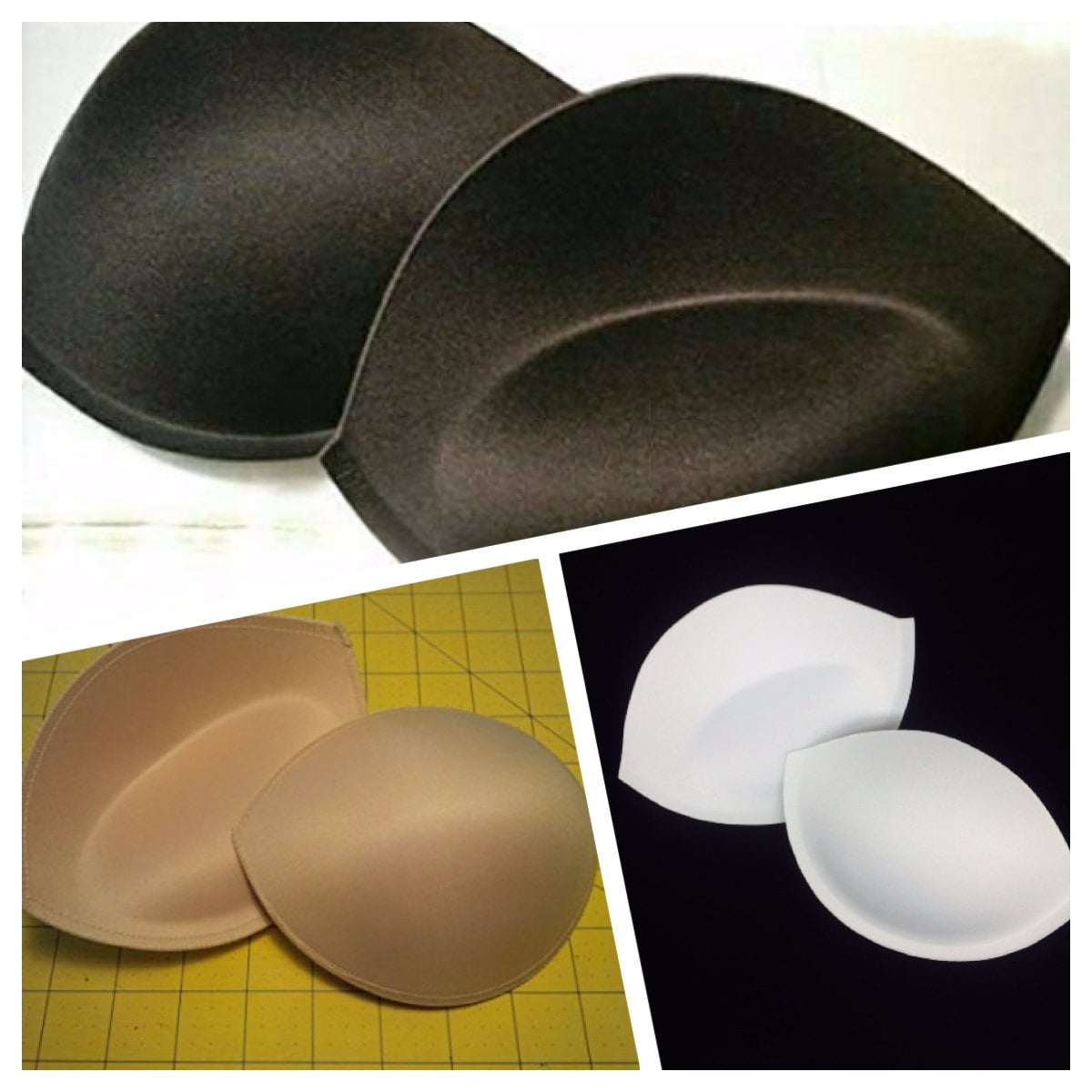 Very Thick Heavy Push up Bra Cup Price per Pair.(Black/White/Nude)