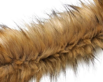 Faux Fur Trim Brown/Navy/Black/Ivory Fur Trim, Soft Fur, Fur Stripe, Furry Stripe, Fur Long Trim