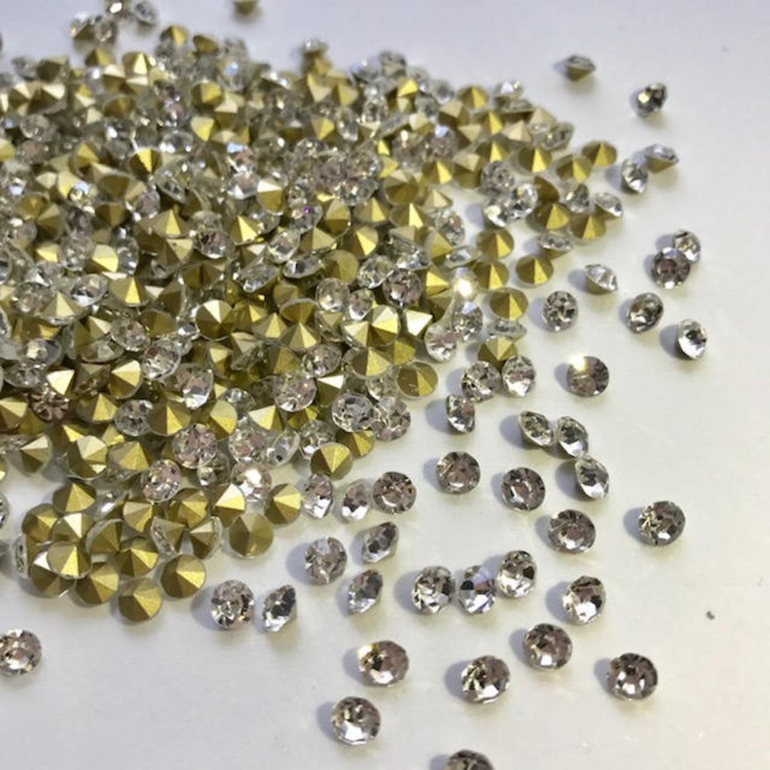 Crystal AB 5mm Loose Pointy Rhinestone Packs/ Swarovski Shine ...