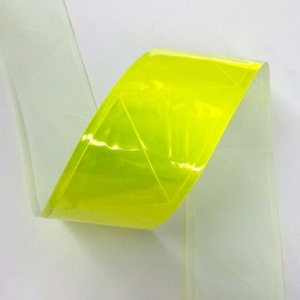 2&quot; Reflective Neon Tape Trim 100% Polyester / Sports, Selling Per 2 Yards