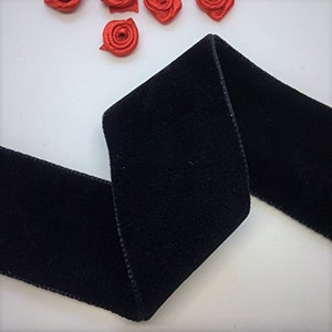 Swiss Velvet Nylon Ribbon: 1.5-Inch Double Face Nylvalour - Price Per Yard