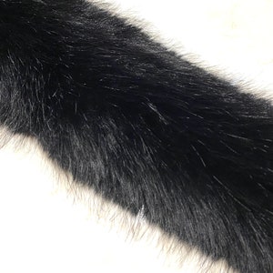 4 Inch Wide Mink Hairs Sewing Craft Material Fur Trim Fur Strip , Price Per Yard