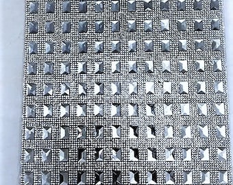 Crystal Mesh Rhinestone Panel - Glass Rhinestone Sheets Iron On Price Per 1 Sheet