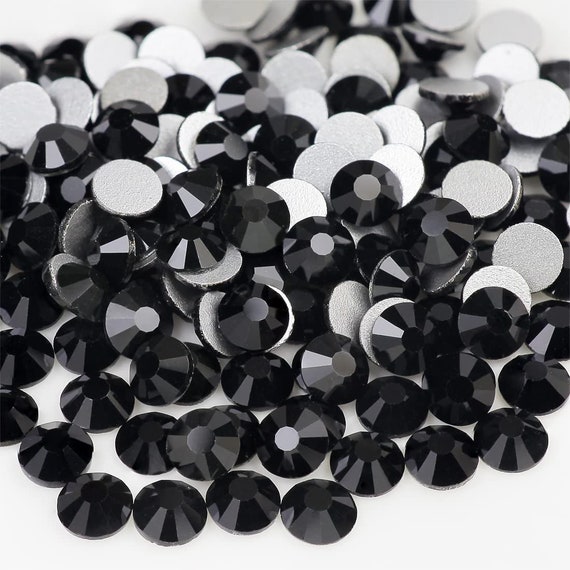 Black Rhinestones Flatback