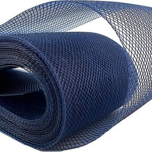 2&quot;inch Wide Navy Blue Polyester Horsehair Braid, selling per Roll 22 Yards