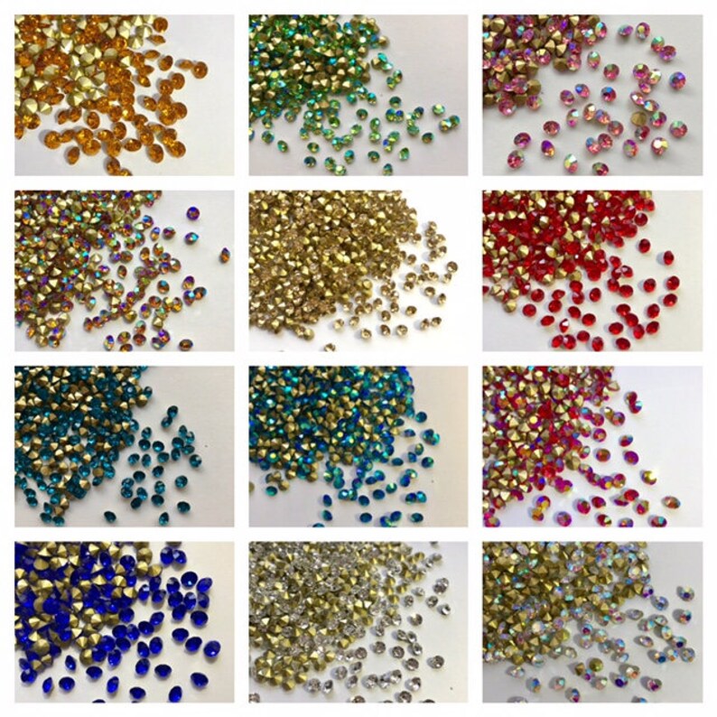 6mm Loose Pointy Rhinestone Packs/ Swarovski Shine Rhinestones - Etsy