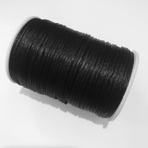 110 Yards Satin Rattail Cord: 2mm Knotting, Beading, Jewelry