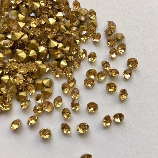 Crystal AB 5mm Loose Pointy Rhinestone Packs/ Swarovski Shine ...