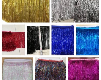 11 Different Color Metallic Fringe 7" inch Price per Yard