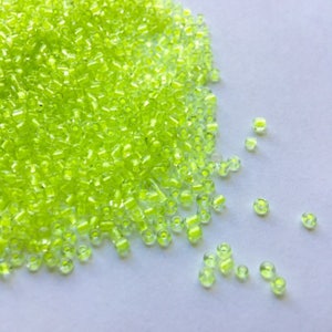 Neon Seed Beads Size 11/0: Czech Glass, 80 Grams
