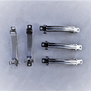 36Pcs Silver Tone French Barrettes Clip For Hair Bows Metal French Clip  (50mm /2&#39;inchs)