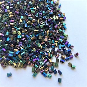 3mm Loose Bugle Beads Price Per Pack/ 80 grams Available in 5 colors