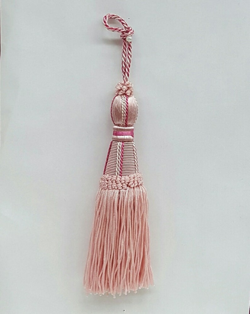 Decorative 6.5 Key Tassel Baby Pink/rose Pink Imperial Etsy