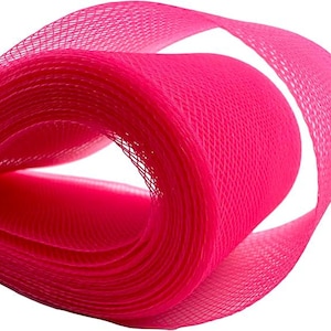 2&#39;&#39; Wide Polyester Hot Pink  Horsehair Braid, Selling Per Roll 22 yards/roll