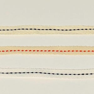 Soft Natural Twill Tape Ribbon Herringbone Webbing Sewing Ribbon for DIY Craft Making, 100% Cotton