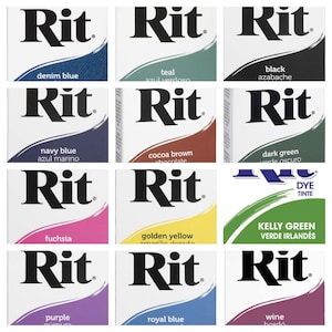 Rit Dye Powder all purpose fabric color tinte laundry clothing jeans you choose color