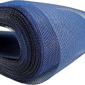 2&quot;inch Wide Middle Blue Polyester Horsehair Braid, selling per Roll 22 Yards