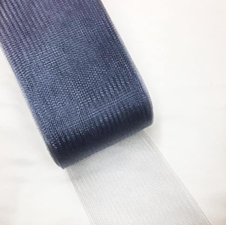 selling per Roll 22 Yards 3inch wide Gray Polyester Horsehair Braid