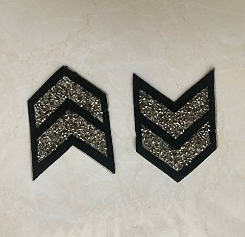 Military Rhinestone Logo Army Rhinestone Stripes Applique Iron on Transfer Applique | Etsy