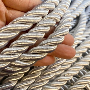 12mm Twisted Satin Braid Cord: Jewelry & Upholstery Supplies
